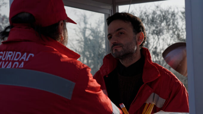 Fotograma cortometraje "Doble línea"